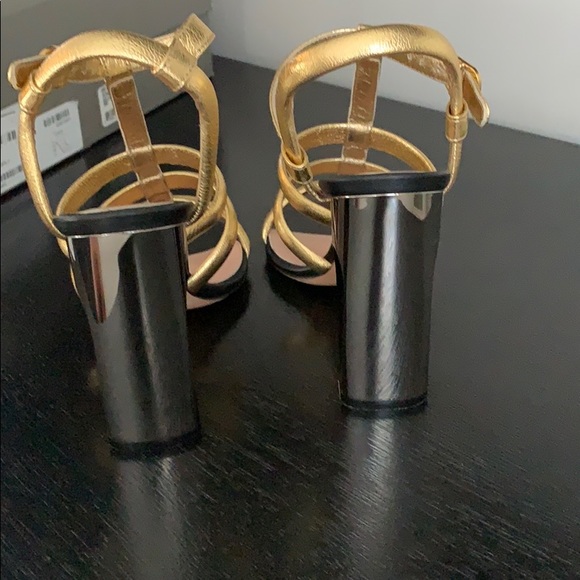 Alexander McQueen - Sandal pelle s. Cuoio gold - Picture 8 of 11